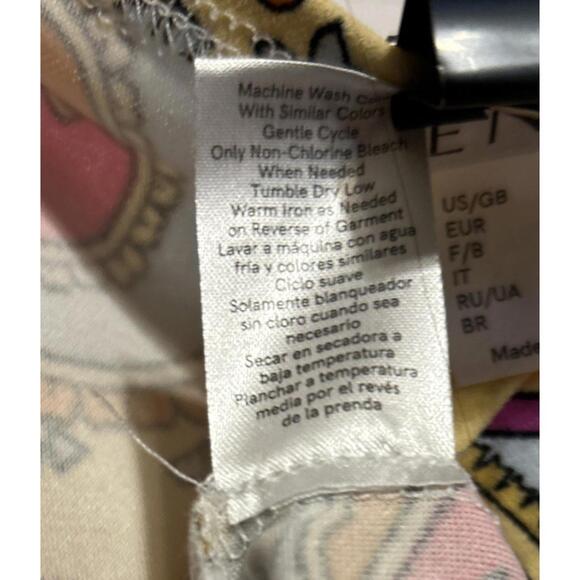 sundress for women size sm. yellow pink white Asymmetric - Picture 5 of 8